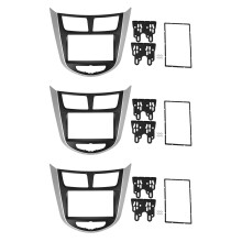 3X Car Refitting Radio Fascia Frame Panel DVD Trim Kit for  I-25 Accent Solaris Verna 2DIN Dash Stereo Interface