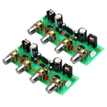 2X 12V NE4558 HIFI Preamp Tone Board Bass Treble Volume Control Pre-Amplifier Board