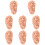8Pcs Ear Acupuncture Teaching Model in Chocolate PVC for Massage 8