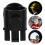 4Pcs Waterproof Flashlight Mount Black Hard Hat Headlamp Holder 11
