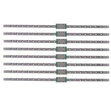 8x Guía Lineal de 9 mm, Riel En Miniatura MGN9, Riel Lineal de 400 mm Y 1 Uds., Deslizador de Riel En Miniatura MGN9H