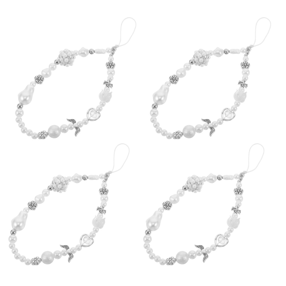 8Szt Do Telefonu Kokardka PerłY BiałY Elegancki Pvc-image