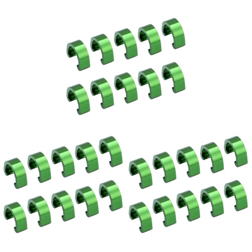 30 Pcs Buckle Component Aluminum Alloy 1