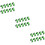 30 Pcs Buckle Component Aluminum Alloy 9