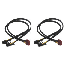2X 12Pin to Dual PCI-E 8Pin (6+2Pin) Power Cable for Enermax Modular PSU