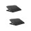 2St Zwarte Laptop Cooling Rack Met USB En Verstelbare Ventilator 7