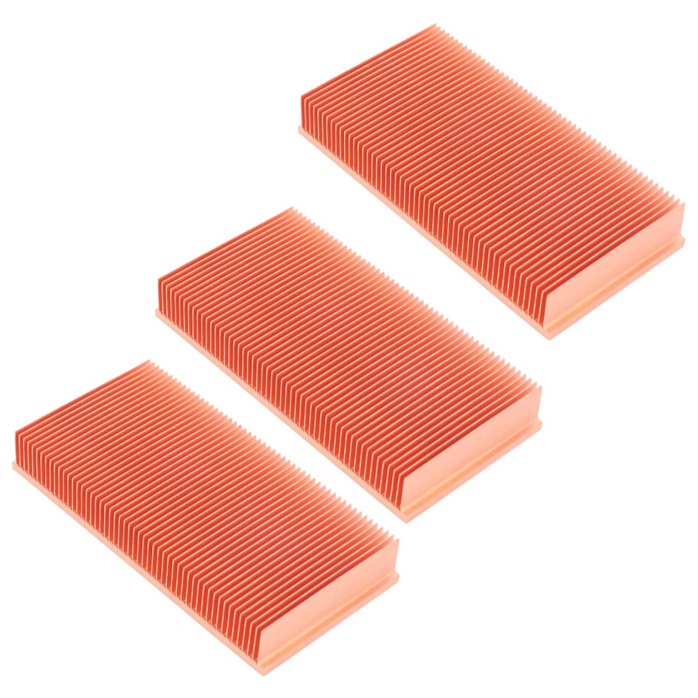 3X Pure Copper Heatsink 100X50x15mm Skiving Fin Heat Sink Radiator For Electronic Ram Chip Led Vga Cooling Cooler 6032447331694
