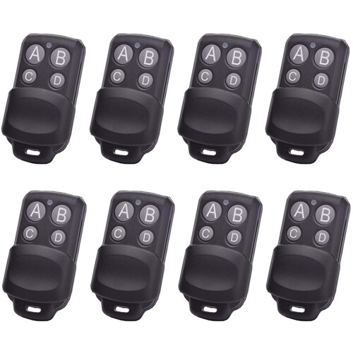 8X AB038 Wireless RF Remote Control 433MHz Electric Gate Garage Door Remote Control Key Controller