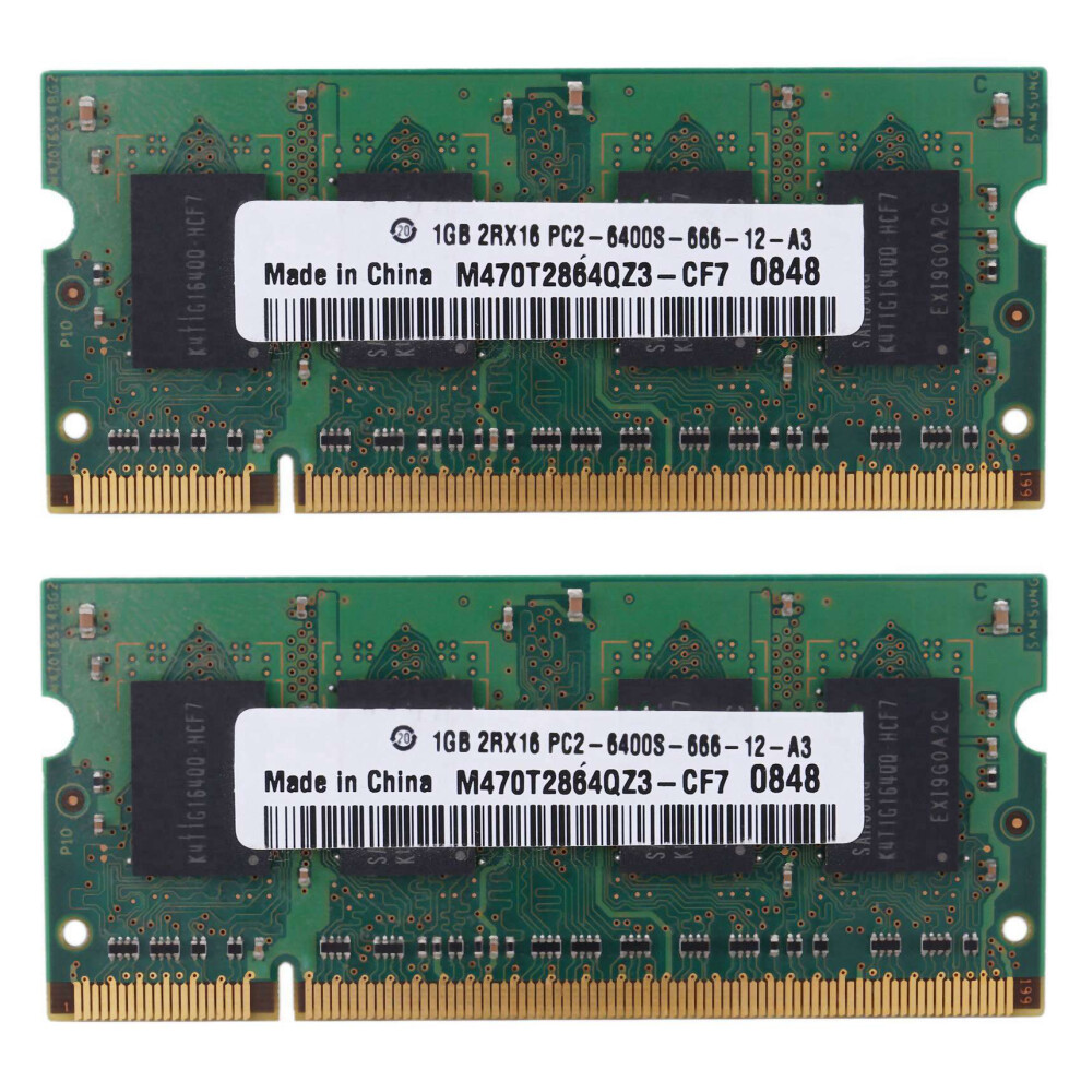 2X Ddr2 1Gb Notebook Ram Memory 2Rx16 800Mhz Pc2-6400S 200Pins Sodimm Laptop Memory 4711116546202