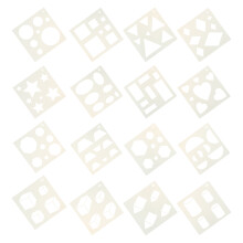 32 Pcs Primary Shape Template Geometric Tracing Helper
