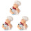 3 Count Plug Hook Adhesive Wall Hooks Clips For Cables Coats Baby 4