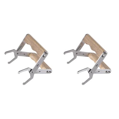 2Pcs Wood Handle Beekeeping Frame Holder Lifter Clamp Tool 1