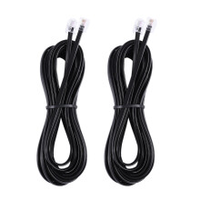 2X RJ11 6P4C Cuerda Cable de Telefono Modem ADSL 5 Metros