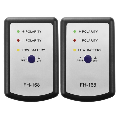 2X Black Speaker Polarity Tester PH Phase Meter/Phasemeter for Auto Car