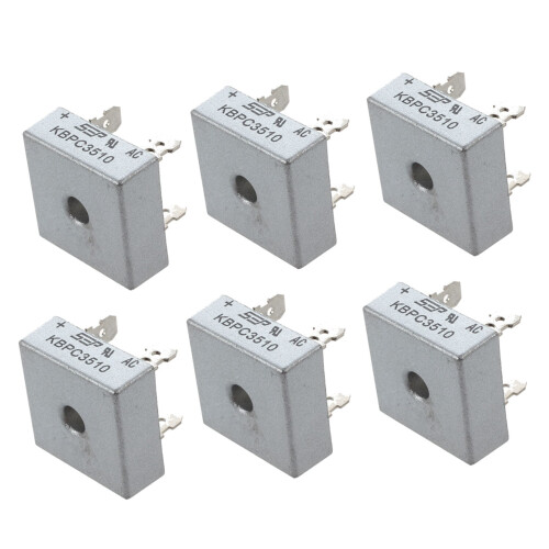 6X SEP KBPC3510 35A 1000V Einphasen Platz Diode PCB Brueckengleichrichter