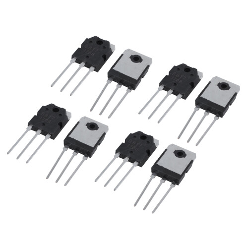 8 Silizium Transistoren - D1047 + B817, 200V, 12A