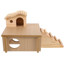 1Conjunto Abrigo De Khaki Para Hamster Com Plataforma E