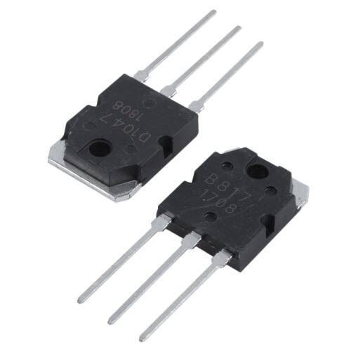 8 Silizium Transistoren - D1047 + B817, 200V, 12A 2