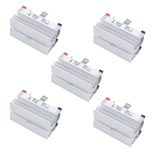 5X Aluminium Kuehlkoerper Basis Einphasen Brueckengleichrichter Diode 75A 1000V