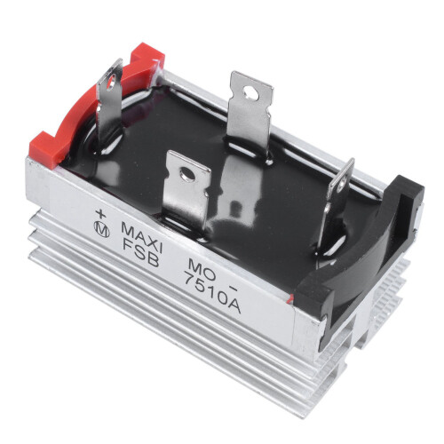 5X Aluminum Heatsink Base Single Phase Bridge Rectifier Diode 75A 1000V 1