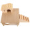 1Conjunto Abrigo De Khaki Para Hamster Com Plataforma E 7