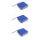 3Pcs Blue Car Cd Case Large Capacity Storage Protector 9
