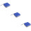 3Pcs Blue Car Cd Case Large Capacity Storage Protector 10