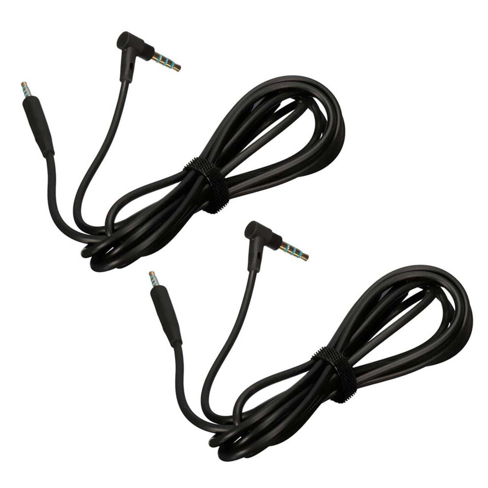 2Pcs 1.5M Audio 2.5 To 3.5Mm Cable For Qc25 Quiet Comfort Mic Headset Black 6033259147374