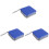 3Pcs Blue Car Cd Case Large Capacity Storage Protector 3