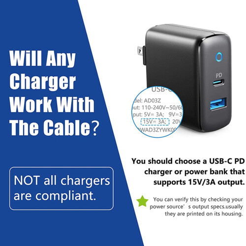 2X for Surface Connect to USB C Charging Cable Compatible for Surface Pro 3/4/5/6/7, Surface Laptop 3/2/1,Surface Go 2