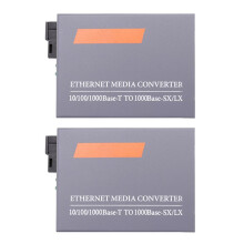 2X Gigabit LWL-Medienkonverter HTB-GS-03 1000 Mbit/S Single Fiber SC Port Externes Netzteil, Nur B Port Terminal