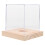 Clear Acrylic Softball Display Case With Wooden Base 1