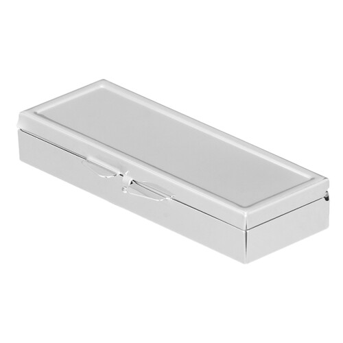 3 Pcs Rectangular Stainless Steel Pill And Candy Storage Box 1