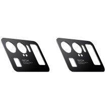 2X Kamera Objektiv Schutz für  Mi 11 Ultra Hüllenschutz Metall Kamera Abdeckung für Mi11 Ultra Schutz Folie (Schwarz)