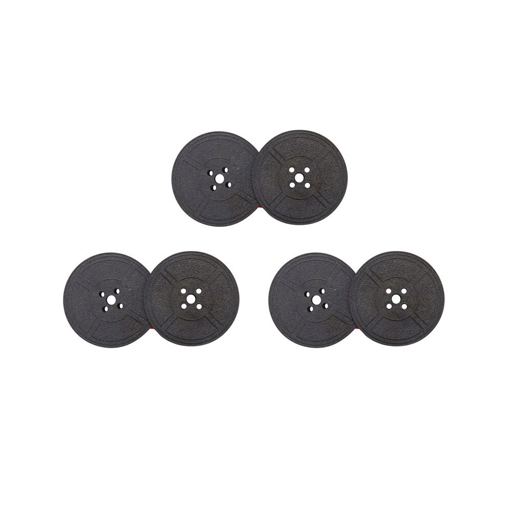 3Pack Typewriter Ribbon Twin Spool Typewriter Ribbon Red And Black Twin Spool Replacement Pack For Most Typewriter Black,Red 6031630841521