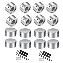 16X Pedal de Efeitos, BotõEs de Pedal Descalço, Tampa de Prego de Pé de Efeito de Guitarra Aumentar um Precisão e o Conforto