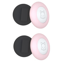 Cat Collar Holder, for Air Tag Cat Collar Holder Compatible for Airtag GPS Tracker,4Pack Case Cover Black and