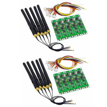 10 Pièces Séries 2.4Ghz Sans Fil DMX 512 émetteur Récepteur PCB 2 En 1 Module Carte PCB Sans Fil avec Antenne pour Lumière de Scène DMX
