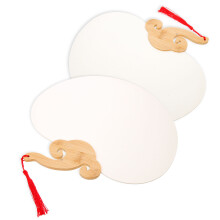 Set Of 3 Paper Fan Hand Held Fans Decorative Craft Blank Graffiti