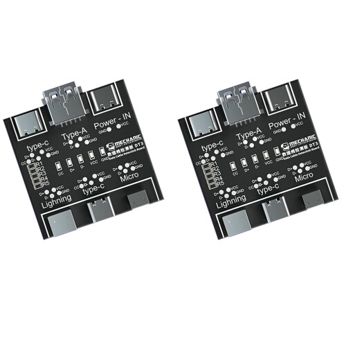 2X DT3 Data Cable Detection Board USB Cable Tester for IOS Android Type-C Short Circuit -Off Switching Test Board Tool