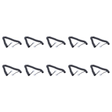 10X Replacement RJ9 4P4C Plug Coiled Stretchy Telephone Handsets Cable  Black