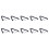 10X Replacement RJ9 4P4C Plug Coiled Stretchy Telephone Handsets Cable  Black 1