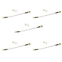 4X SMA Male to SMA Female Nut Bulkhead Crimp RG316 Coax Cable Jumper Pigtail 15cm