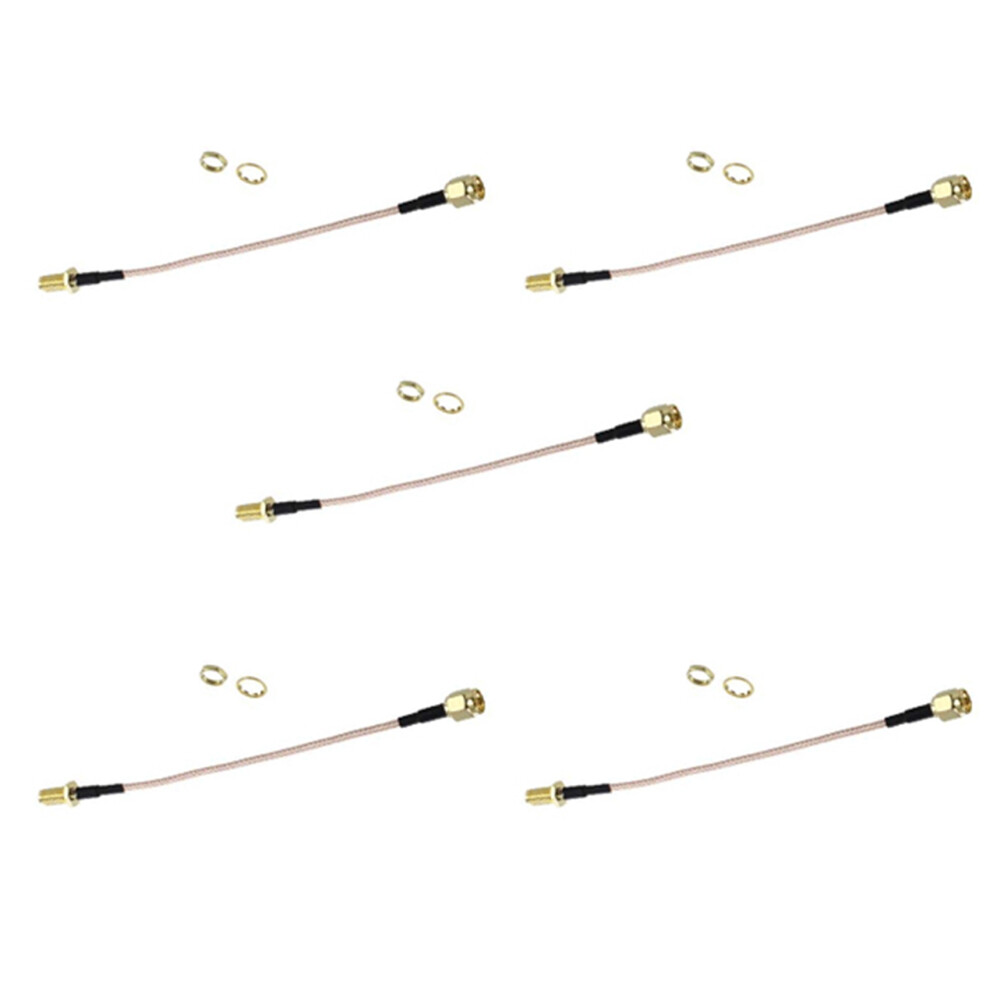 4X Sma Male To Sma Female Nut Bulkhead Crimp Rg316 Coax Cable Jumper Pigtail 15Cm 6032656540115