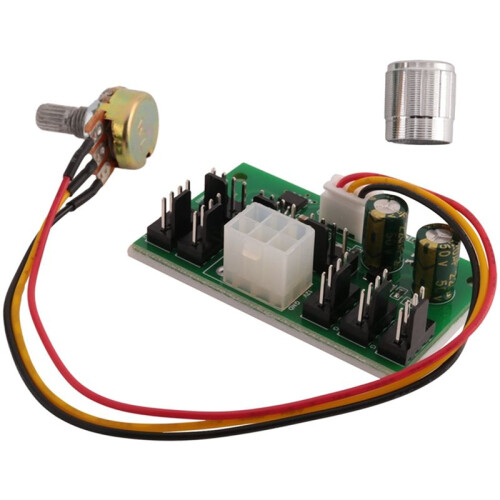 3Pcs Computer Case Miner Fan Speed Controller 8-Channel Fan Hub PWM High-Power Violent Fan Controller DC12V 1