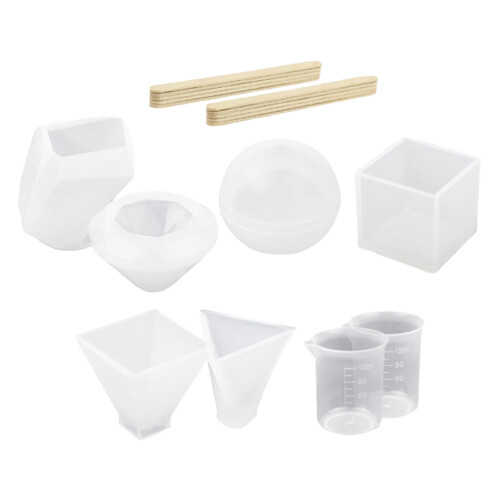 2Conjuntos Moldes De Silicone Criativos Para Artesanato E Decoração