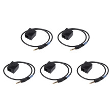 5X 3.5mm Male Jack to RJ9 4P4C Female Adapter Converter Extension Cable Wire for  Telephone Adapter Cable