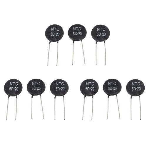 9X Termistor Do Limitador de Corrente de  de Detecção Ntc 5D-20 5 Ohm