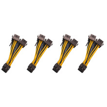 4X 8Pin to Dual 8Pin(6+2) Power Cable GPU Power Cable for K80 M40 M60 P40 P100