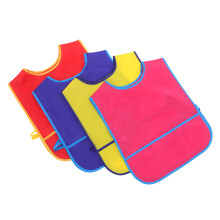 8Pcs Toddler Painting Aprons Waterproof Nylon Adjustable Bright Colors